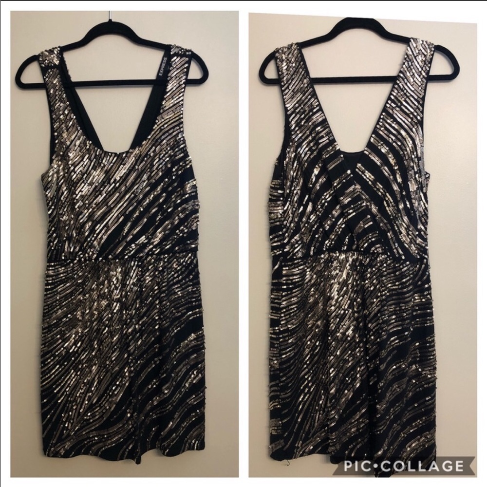 Express sequin dress